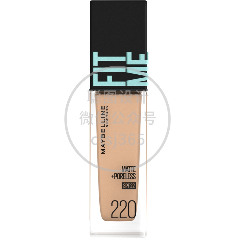 Maybelline Fit me! 反孔特雾粉底液 - 220 自然小麦色 30毫升 070276