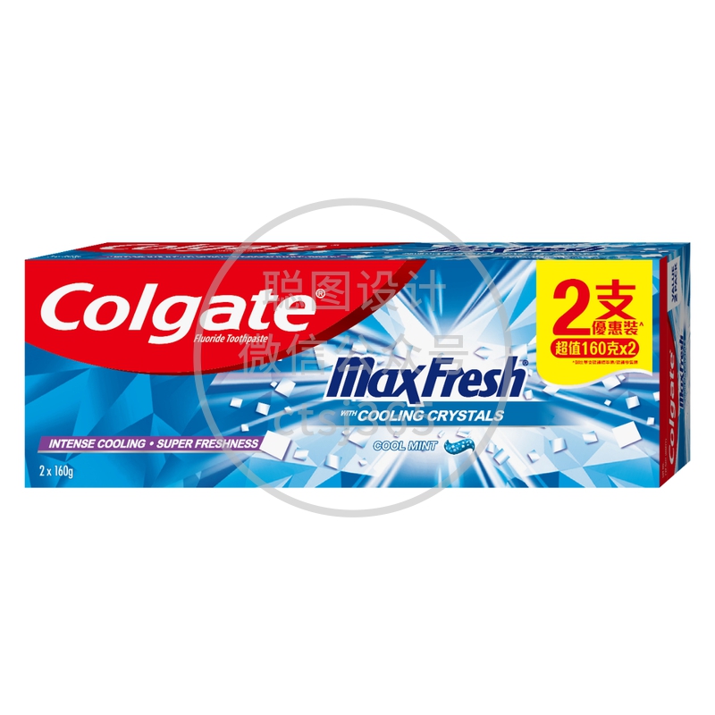 Colgate高露洁冰凉薄荷牙膏两支装 160克 x 2支 113308