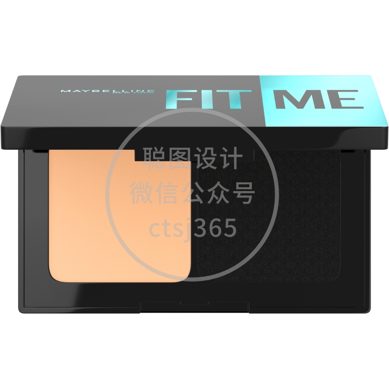 FIT ME！反孔特雾 无瑕控油防晒粉饼 SPF44 220 自然偏黄色 24 小时控油光 215657