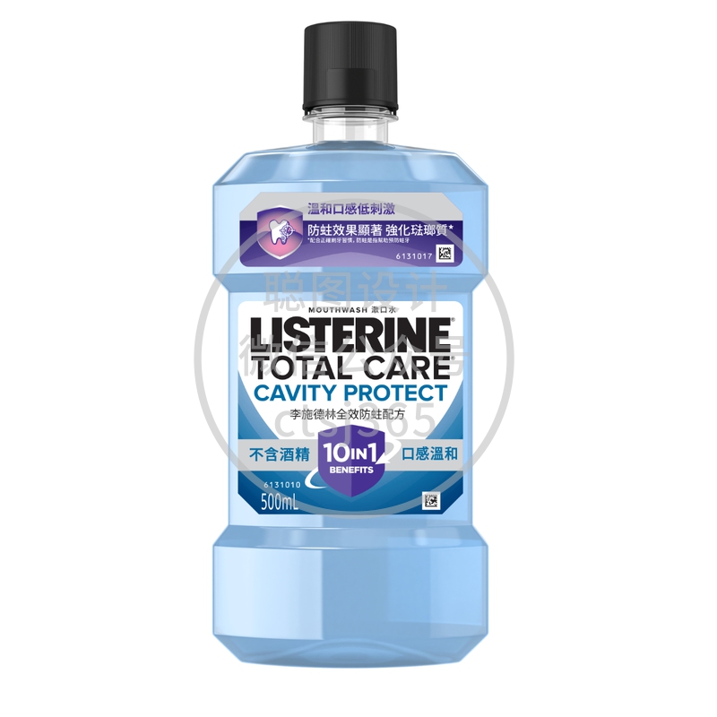 Listerine 李施德林全效防蛀配方漱口水 500毫升 491365