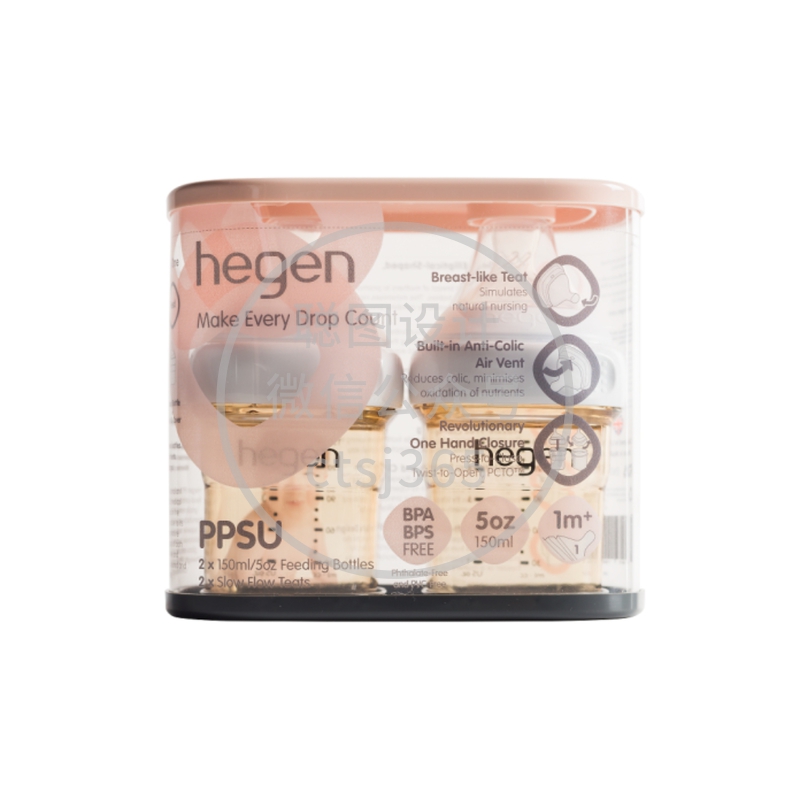 Hegen PCTO PPSU多功能宽口奶瓶(150ml/5oz) 2件 506386