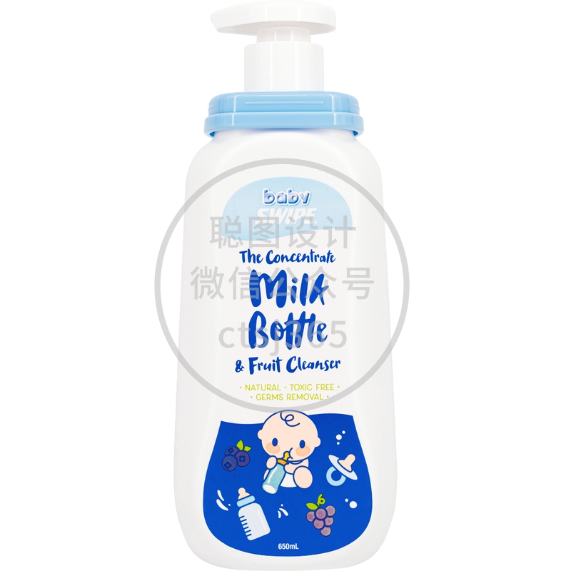 Baby SWIPE bb威宝奶瓶及蔬果浓缩洗剂 650毫升 670208