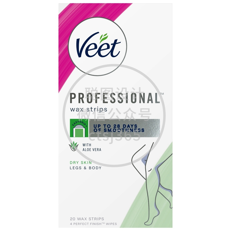 Veet Professional 脱毛蜡纸 (干性肌肤配方) 20片 686170