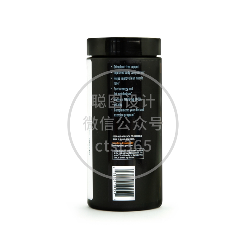 GNC Bodydynamix CLA减脂共轭亚麻油酸120粒 687798