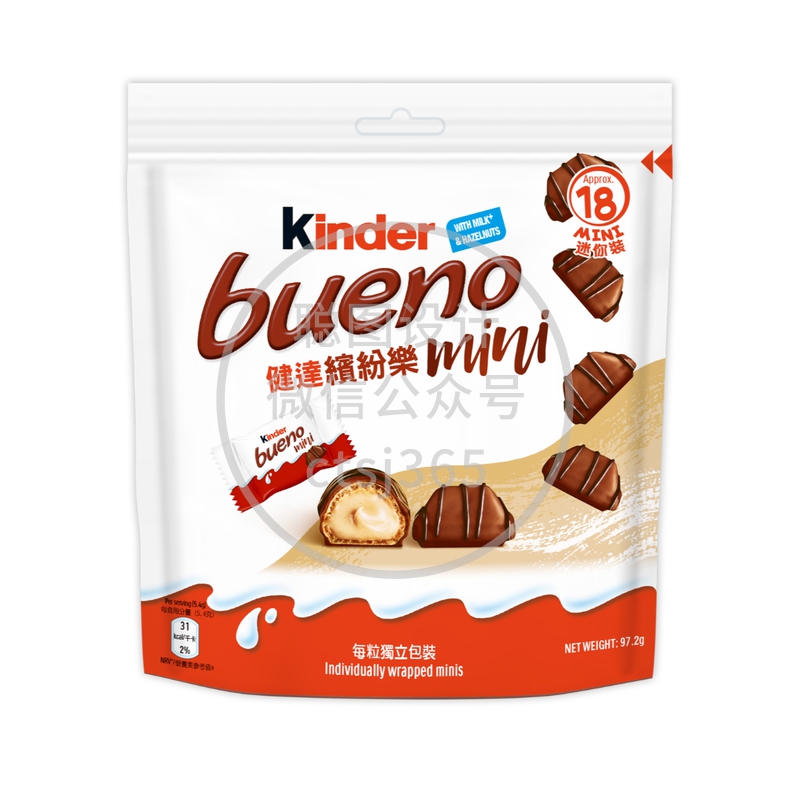 Kinder Bueno 健达缤纷乐Mini十八粒装 97.2克 710160