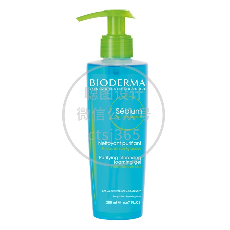 Bioderma 去油光保湿洁面o者喱 200毫升 798025