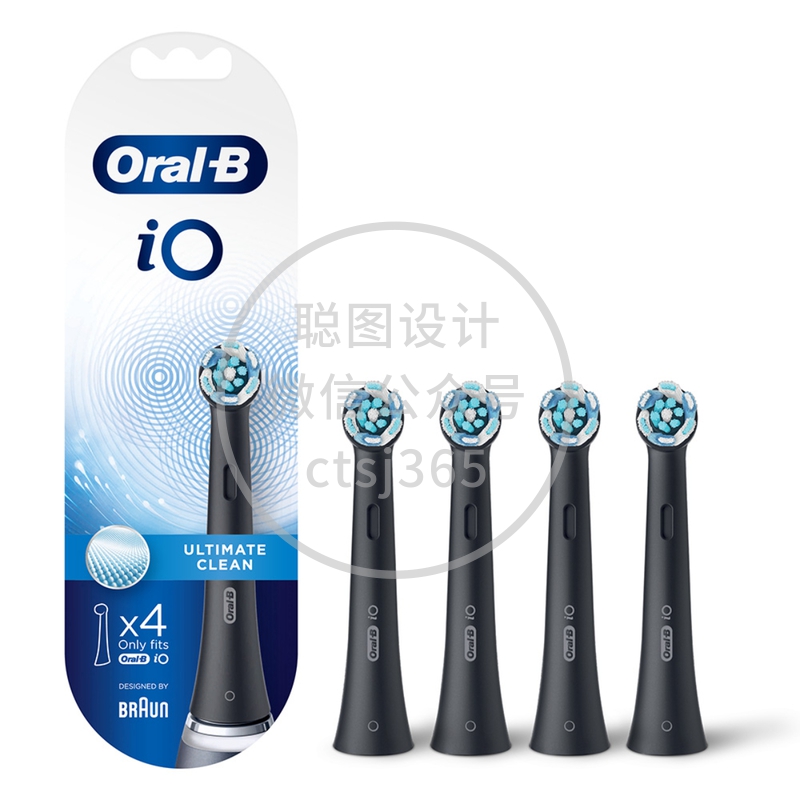 Oral-B iO 深层清洁刷头(黑色) 4支 860288