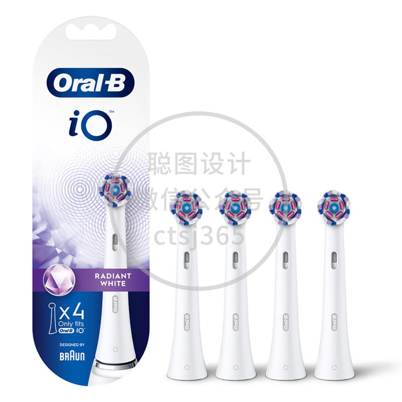 Oral-B iO 美白至臻刷头(白色) 4支 860585