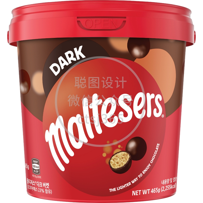 Maltesers麦提莎黑朱古力分享桶 465克 902643