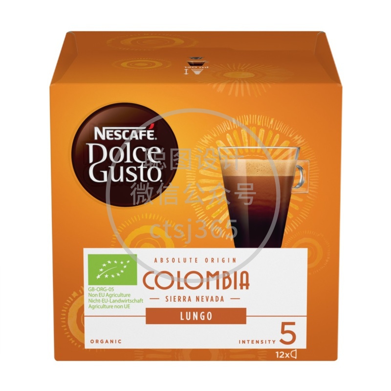 NESCAFE雀巢咖啡Dolce Gusto哥伦比亚单品咖啡胶囊12粒 981746